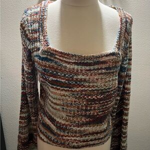 Multicolor Knit Women's Sweater Willow & root NWT Sz L
